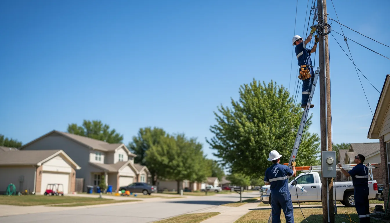 Residential electrician providing installation services in White, GA